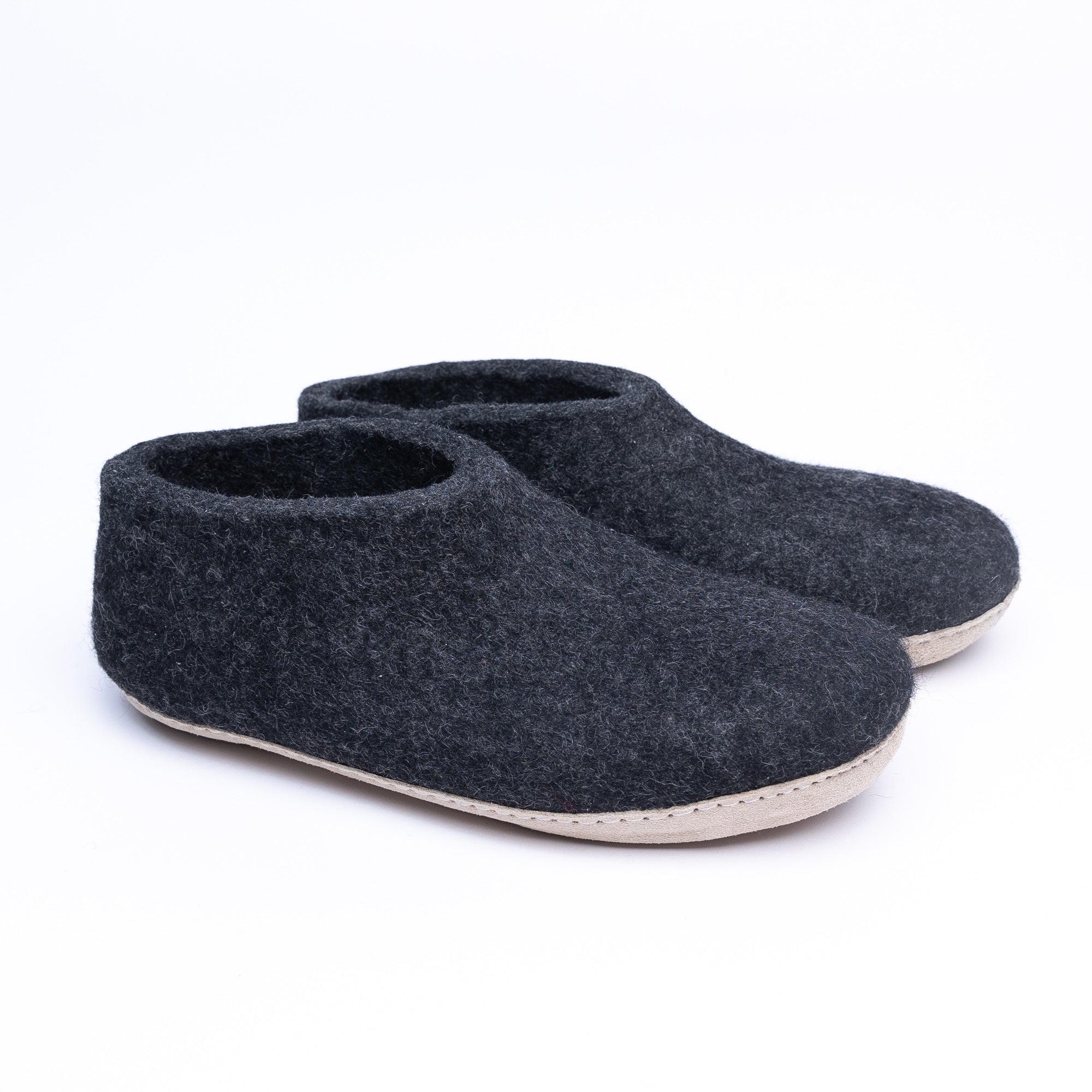 Graphite Wool Ankle Boots - Kuuma Shoes