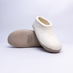 Neutral Cream Ankle Boots - Kuuma Shoes