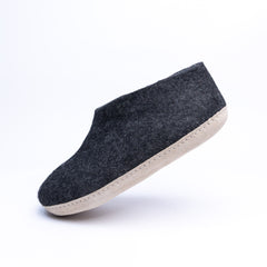 Graphite Wool Ankle Boots - Kuuma Shoes