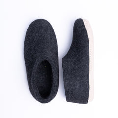 Graphite Wool Ankle Boots - Kuuma Shoes