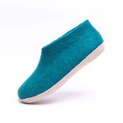 Peacock Felt Ankle Boots - Kuuma Shoes