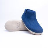 Rhino Blue Wool Felt Boots - Kuuma Shoes