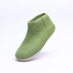 Light Green Wool Felt Boots - Kuuma Shoes