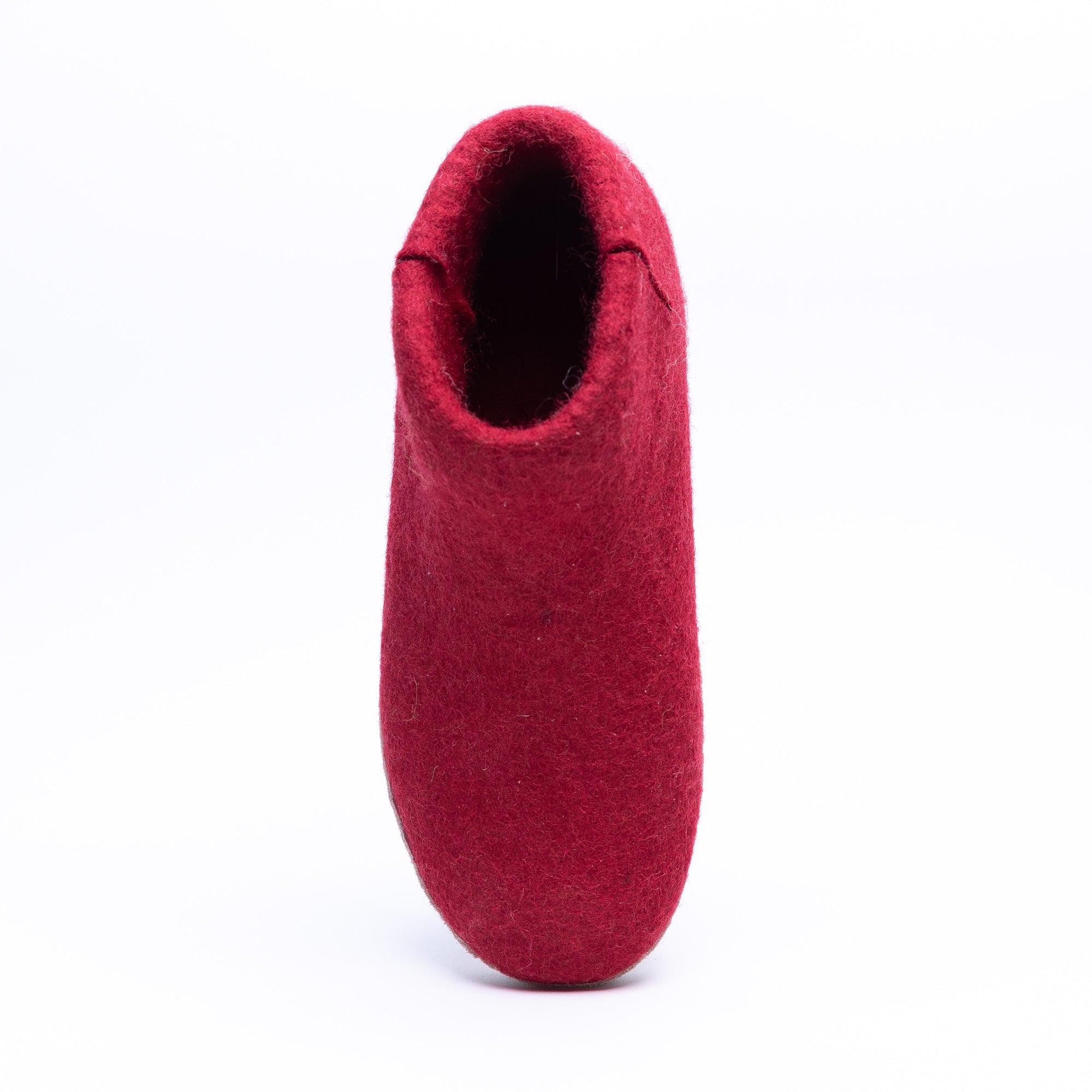 Red Wool Felt Boots - Kuuma Shoes