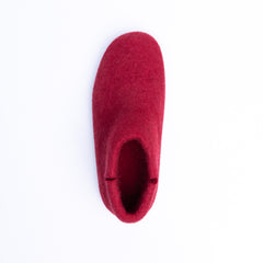 Red Wool Felt Boots - Kuuma Shoes