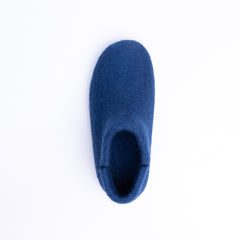 Rhino Blue Wool Felt Boots - Kuuma Shoes