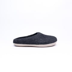 Graphite Wool Slippers - Kuuma Shoes