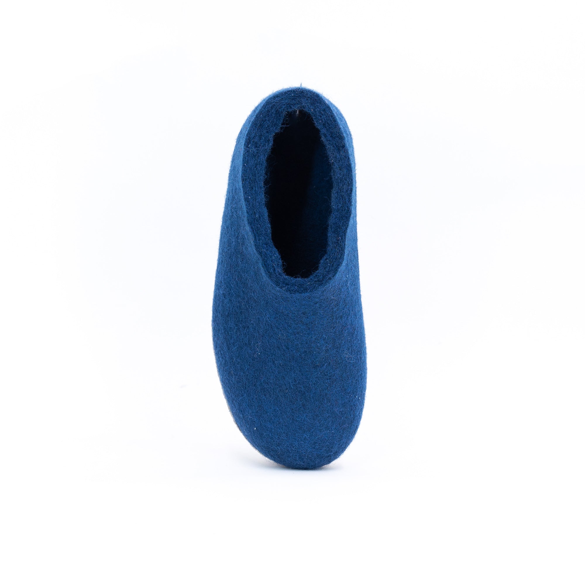 Rhino Blue Wool Felt Ankle Boots - Kuuma Shoes