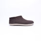 Dark Brown Wool Felt Ankle Boots