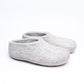 Marbled Tan Wool Felt Ankle Boots