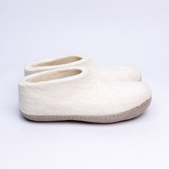 Neutral Cream Ankle Boots - Kuuma Shoes