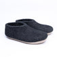 Graphite Wool Ankle Boots