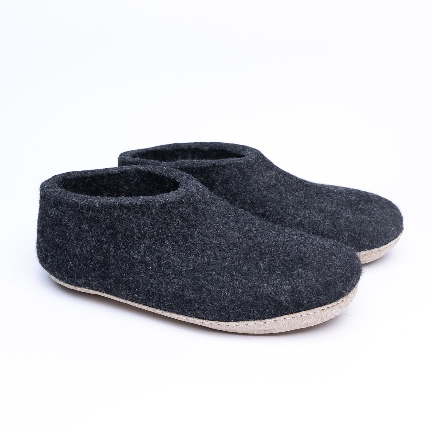 Graphite Wool Ankle Boots