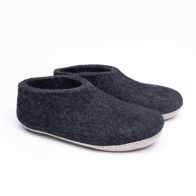 Graphite Wool Ankle Boots