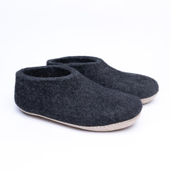 Graphite Wool Ankle Boots - Kuuma Shoes
