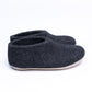 Graphite Wool Ankle Boots