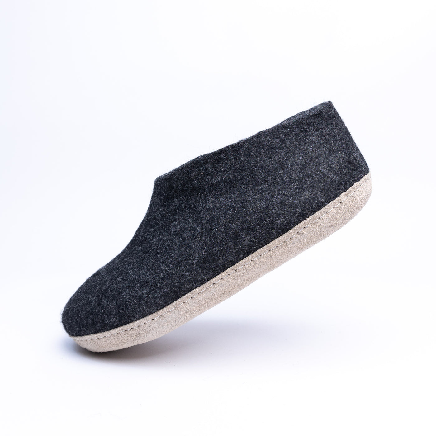 Graphite Wool Ankle Boots