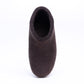 Dark Brown Wool Felt Ankle Boots