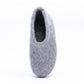Marbled Light Grey Wool Felt Ankle Boots