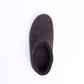 Dark Brown Wool Felt Ankle Boots