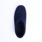 Navy Wool Felt Ankle Boots