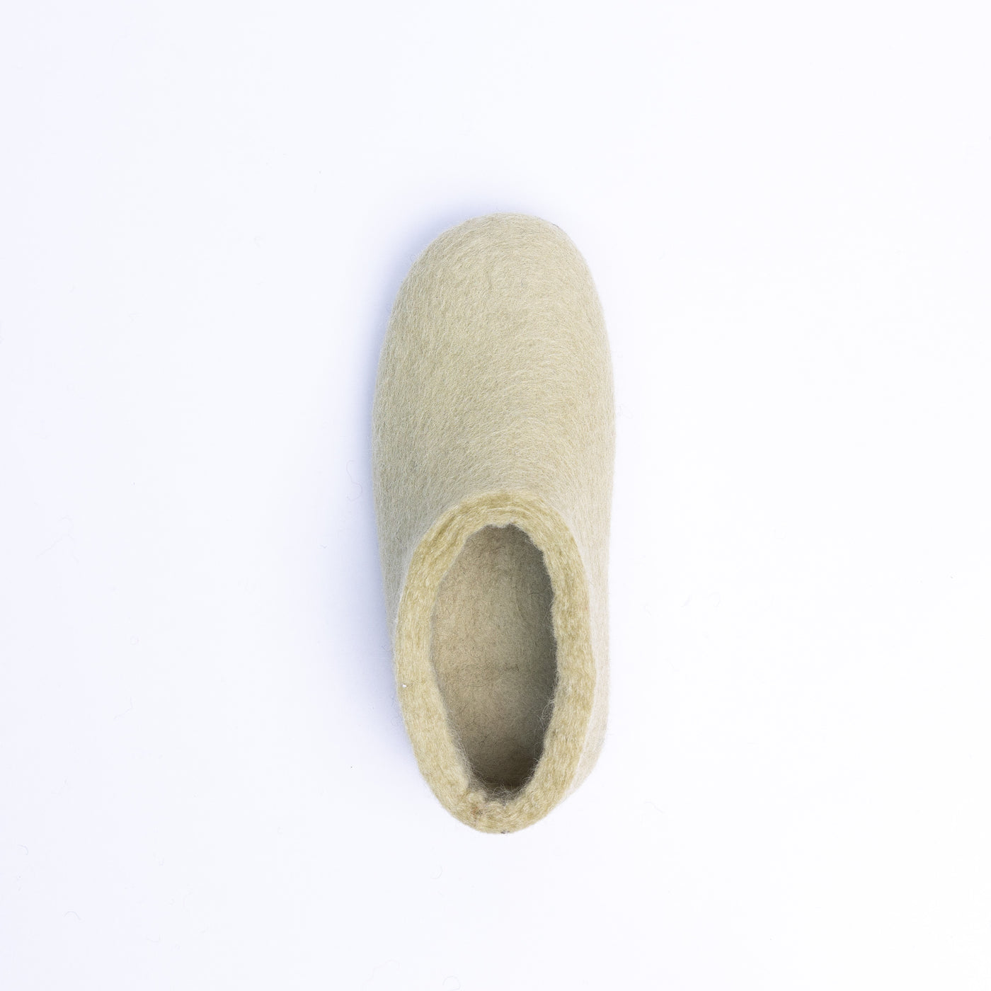 Pastel Green Wool Felt Ankle Boots