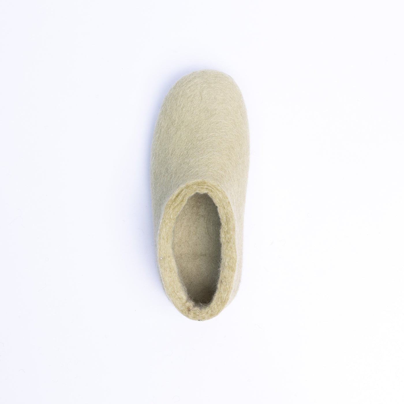 Pastel Green Wool Felt Ankle Boots