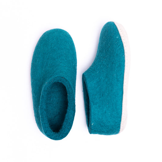 Peacock Felt Ankle Boots