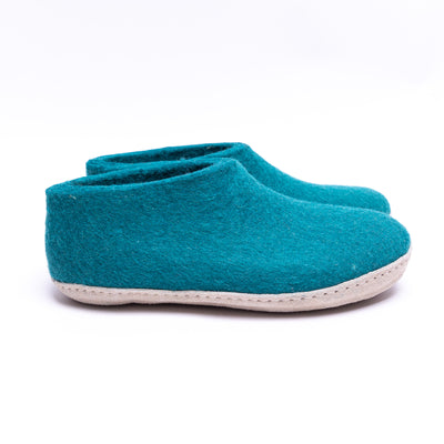 Peacock Felt Ankle Boots