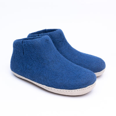 Rhino Blue Wool Felt Boots