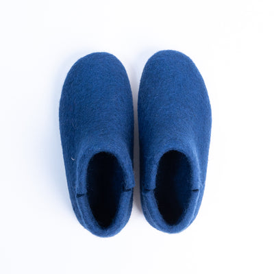 Rhino Blue Wool Felt Boots