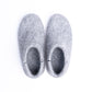 Marbled Light Grey Wool Felt Boots