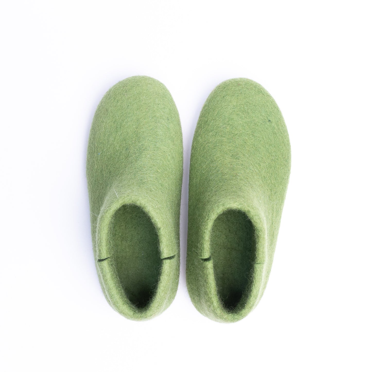 Light Green Wool Felt Boots