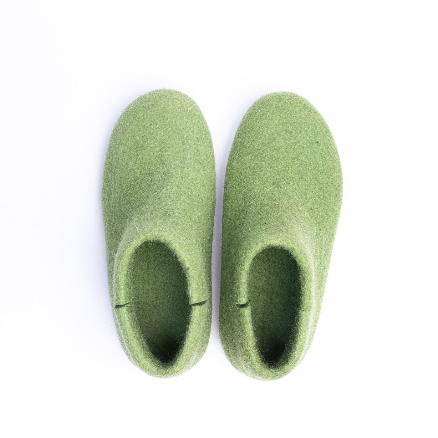 Light Green Wool Felt Boots