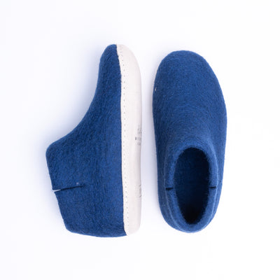 Rhino Blue Wool Felt Boots