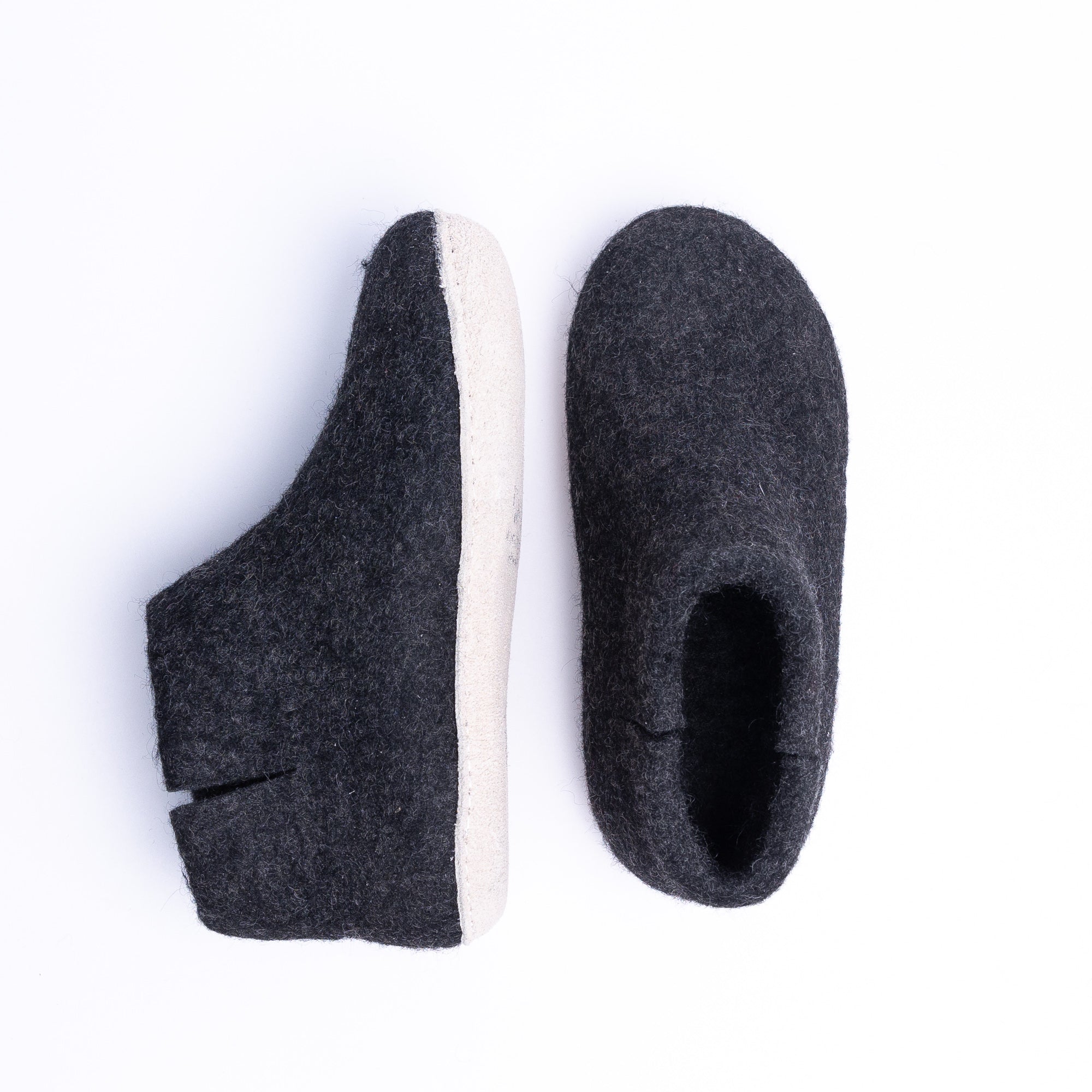 Graphite Wool Felt Boots - Kuuma Shoes