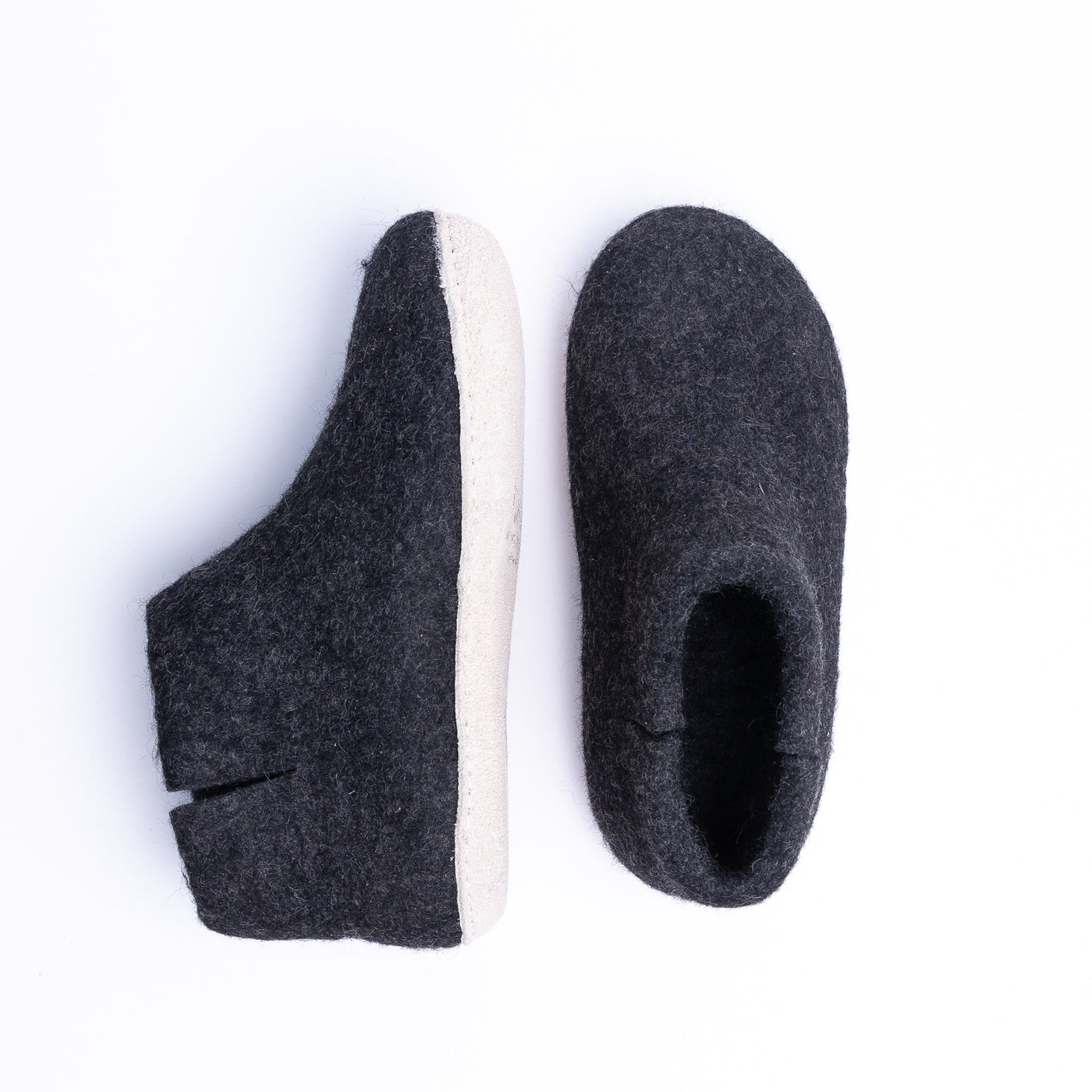 Graphite Wool Felt Boots