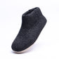 KUUMA - Graphite Wool Felt Boots Unisex, Cozy, Handmade Indoor Comfort