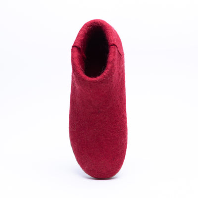 Red Wool Felt Boots