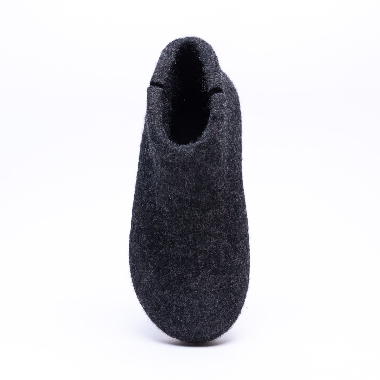 KUUMA - Graphite Wool Felt Boots Unisex, Cozy, Handmade Indoor Comfort
