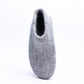 Marbled Light Grey Wool Felt Boots
