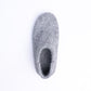 Marbled Light Grey Wool Felt Boots