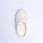 Neutral Cream Wool Slippers