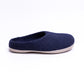Navy Wool Felt Slippers