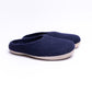 Navy Wool Felt Slippers