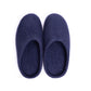 Navy Wool Felt Slippers