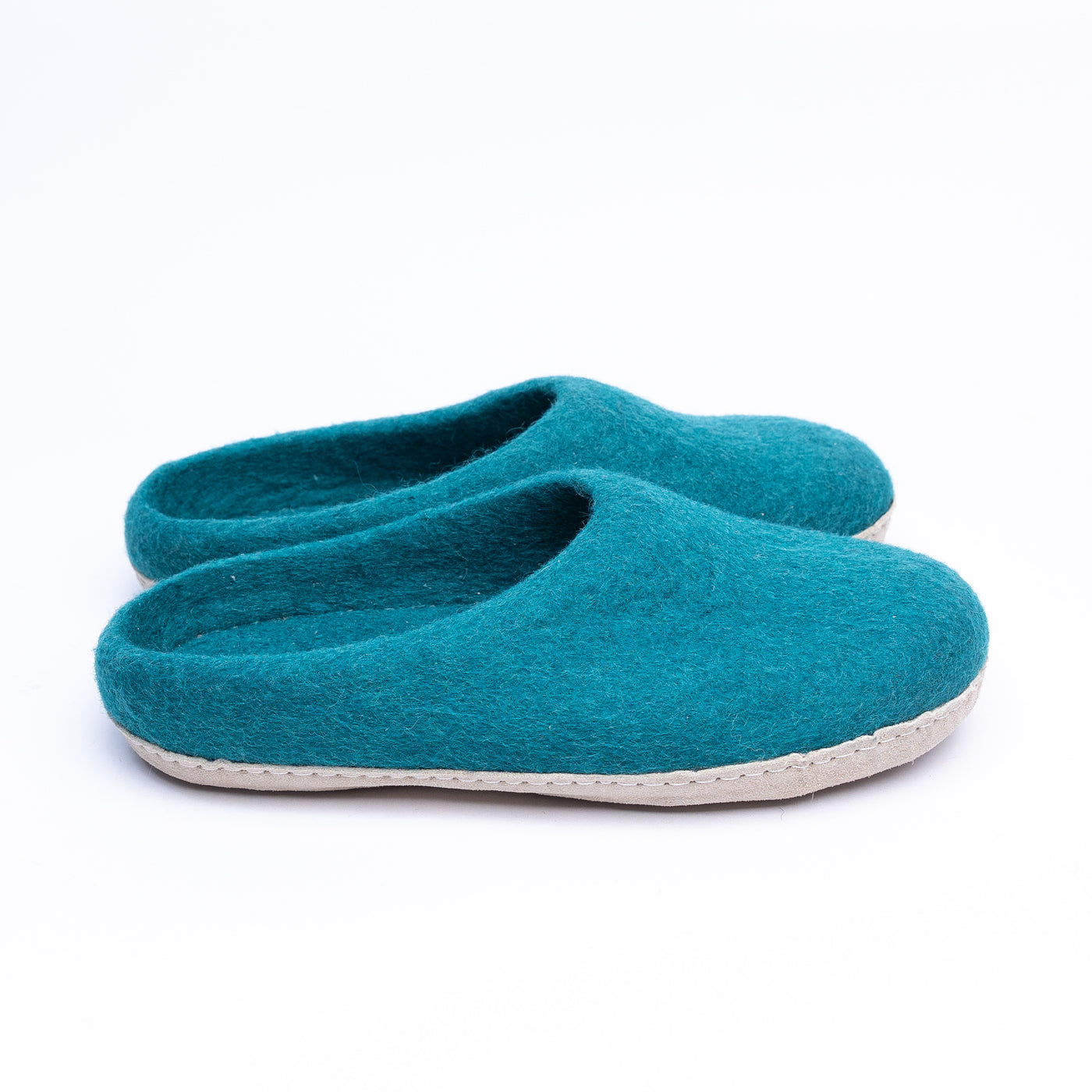 Peacock Felt Slippers