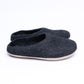 Graphite Wool Slippers