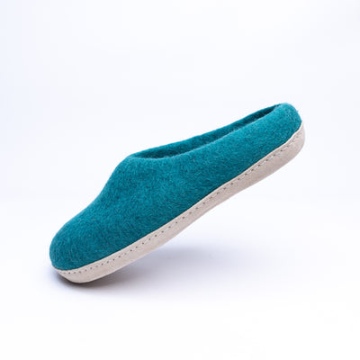 Peacock Felt Slippers
