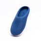 Rhino Blue Wool Felt Slippers